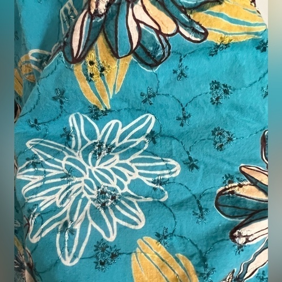 CAPPAGALLO Hawaiian Inspired Button Up Women’s Tee Size L - Picture 11 of 14